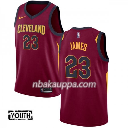 Cleveland Cavaliers LeBron James 23 Nike 2017-18 Granaatti Pelipaidat Swingman - Lasten